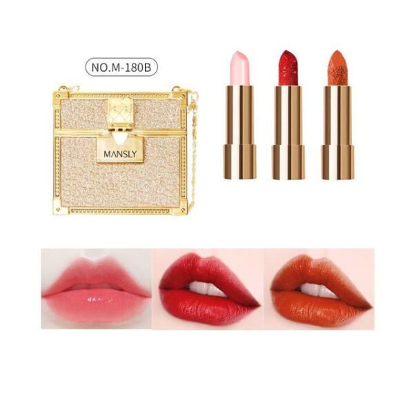 Starry sky bag Lipstick Suit 3pcs Matte Lipstick Lip Balm Moisturizing Was White Parity Gift korean 3.jpg 640x640 3