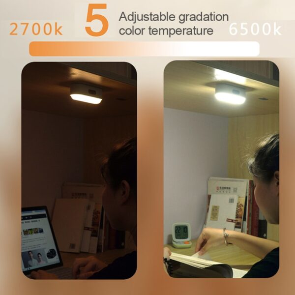Study Desk Lamp Hanging Magnetic LED Table Lamp Chargeable Stepless Dimming Cabinet Light Night Light For 3