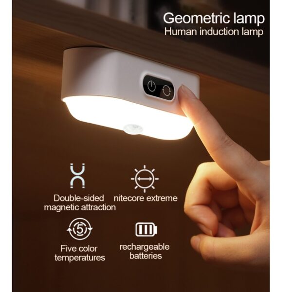 Iduro Iduro atupa ikele oofa LED Table atupa Chargeable Stepless Dimming Cabinet Light Night Light Fun