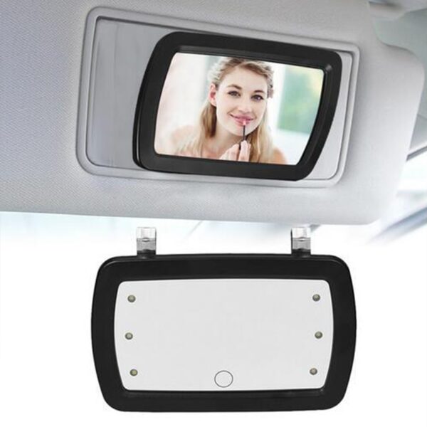 Universal LED Car Interior Mirror Touch Switch Makeup Mirror Sun Visor High Clear Interior HD Mirror 1