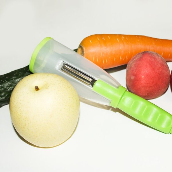 Wonderlife Fruit Zesters With Apple Peel Holder Box Vegetabilisk skalare Plastfrukt Användbar hållare BCooking Tools 1
