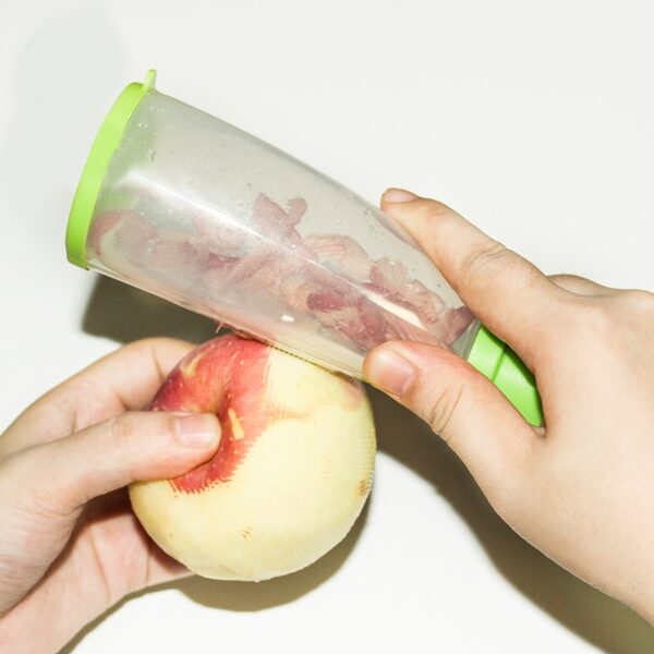 Wonderlife Fruit Zesters With Apple Peel Holder Box Vegetabilisk skalare Plastfrukt Användbar hållare BCooking Tools