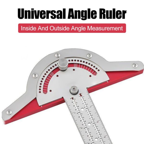 Woodworker Edge Rule Efficient Protractor Woodworking Scriber Gauge Stainless Steel Measuring Ruler Scale Caliper Carpentry Tool 2