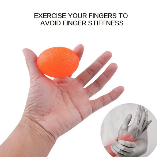 WorthWhile Silica Gel Hand Grip Ball Egg Men Women Gym Fitness Finger Heavy Exerciser Strength Muscle 1