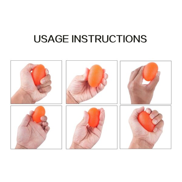 WorthWhile Silica Gel Hand Grip Ball Egg Men Women Gym Fitness Finger Heavy Exerciser Strength Muscle 2