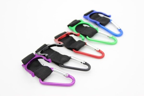 10pcs Camping Hiking Clip Panja Zida Zopulumukira Panja Aluminiyamu Carabiner Spring Water Bottle Clip Clip Hook 4