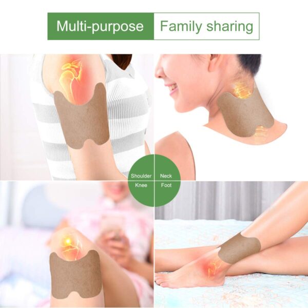 12pcs lot Knee patch Pain Relieving Patch Reduce Inflammation Self Heating Sticker Cold Protection Wormwood Extract 1