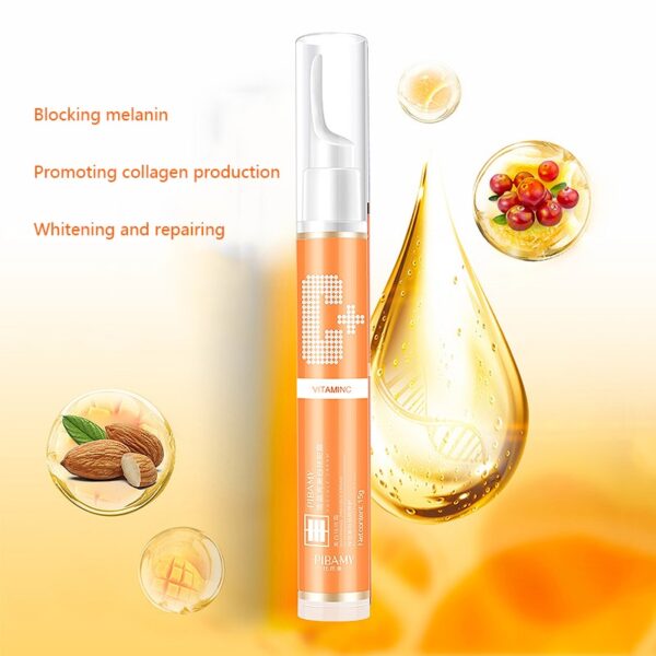 I-15ml ye-Gel yokususa isiphako ngoko nangoko i-VC Whitening Freckle Serum eyomeleleyo i-Effect Whitening Cream ekhanyisa uBuso be-Skin 2