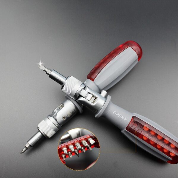 180 Degree Multifunction Ratchet Screwdriver 1 4 Inch Inside Hexagon Adjustable Angle Mini Rapid Ratchet Screwdriver