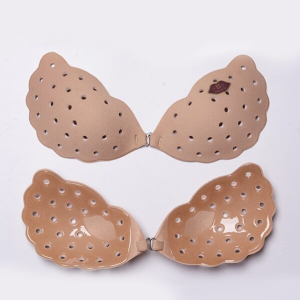 2020 Perforated Breast With Silicone Underwear Lingerie Bra Push Up Wing Self Adhesive Women Seamless Sexy 1.jpg 640x640 1