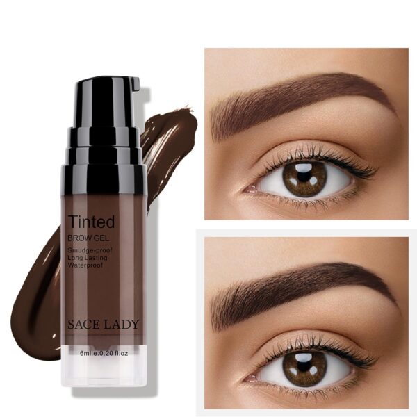 2021 Makeup Eyebrow Gel Waterproof Long Lasting Tint Makeup Brush Set Brown Enhancer Eye Brow Wax 1