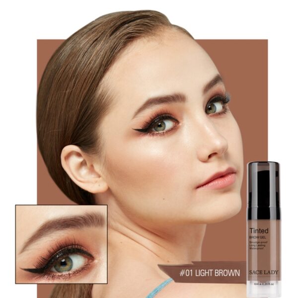 2021 Makeup Eyebrow Gel Waterproof Long Lasting Tint Makeup Brush Set Brown Enhancer Eye Brow Wax 2