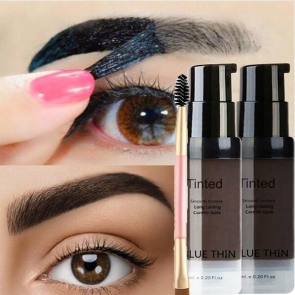 2021 Makeup Eyebrow Gel Waterproof Long Lasting Tint Makeup Brush Set Brown Enhancer Eye Brow