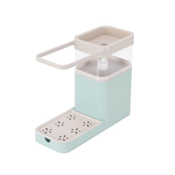 3 in 1 Multifunctional Manual Press Soap Box Shelf Soap Dispenser Kitchen Towel Rack Bathroom Cleaning 1.jpg 640x640 1