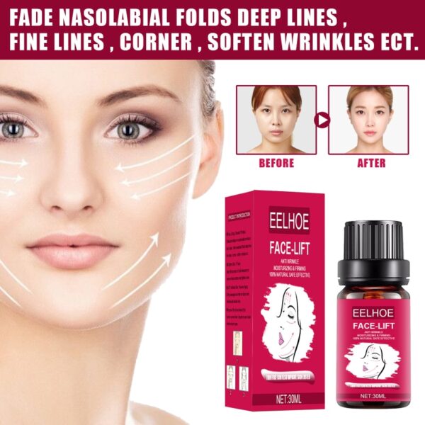 30ml V Shaped Face Slimming Oil Enzyme Face Lift Essential Oil Removing Double Chin Burning Fat 1