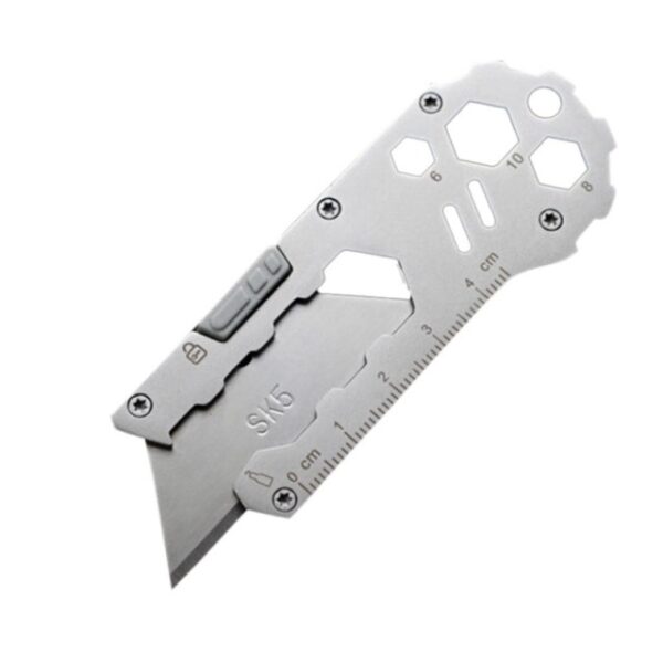 BK Stainless Steel EDC Folding Utility Knife کاغذ دیواری چاقو چند کاره Paper Cutter Courier Knife Outdoor 1.jpg 640x640 1