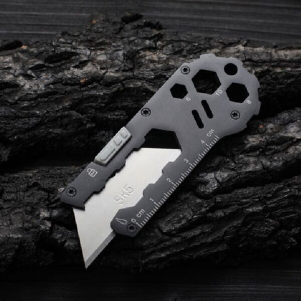 BK Stainless Steel EDC Folding Utility Knife Wallpaper Knife Multi function Paper Cutter Courier Knife Outdoor