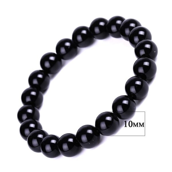 Bracelet en obsidienne noire prière bouddhiste bénédiction Blackstone guérison pierre boule perles bijoux Valentine s présent 24.jpg 640x640 24
