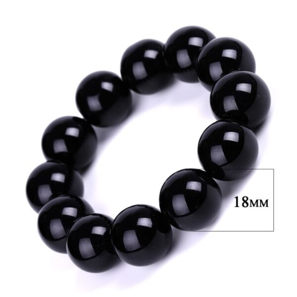 Black Obsidian Bracelet Buddhist Prayer Blessing Blackstone Healing Stone Ball Beads Jewelry Valentine s Present 27.jpg 640x640 27