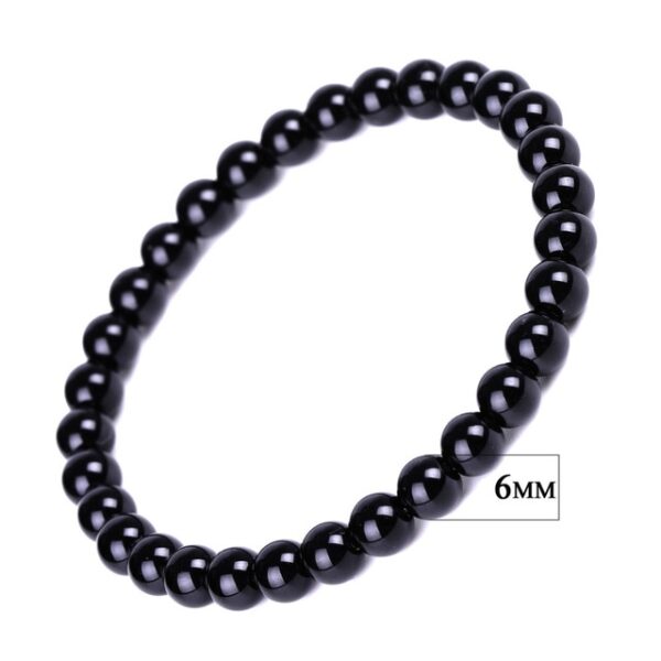 Bracelet en obsidienne noire prière bouddhiste bénédiction Blackstone guérison pierre boule perles bijoux Valentine s présent 28.jpg 640x640 28