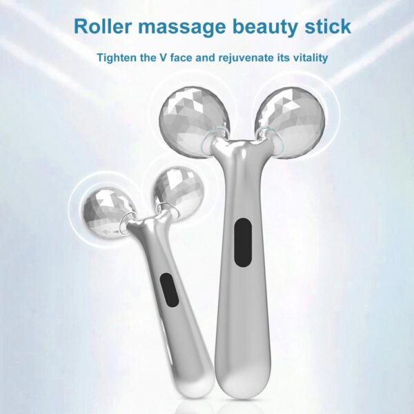 Face Roller V shape Wrinkle Reduction Comfortable to Grip Roller Facial Massage Tool Thin Face Relaxation 1