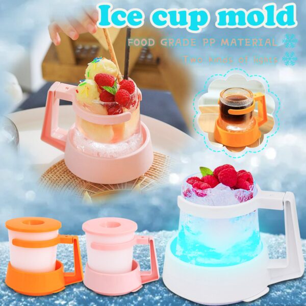 Молд Ice Glass Maker Молд Коса яхбандии Creative нӯшокии сард пиёла пиво мева муқимӣ