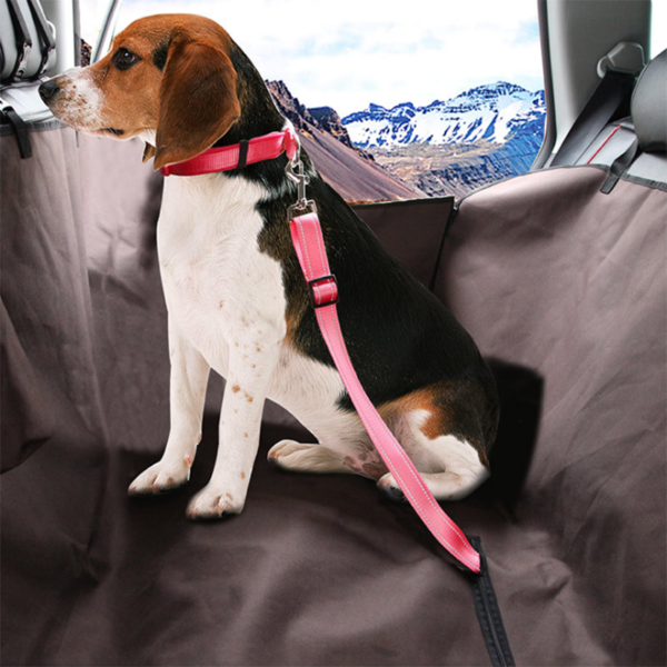 Pet Dog Cat Car Seat Belt Adjustable Harness Seatbelt Lead Leash for Small Medium Dogs Travel 1