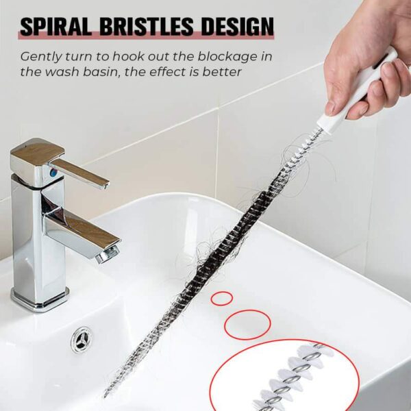 Pipeline Dredging Brush Sewer Cleaning Plastic Hook Home Drain Dredge Device Bathroom Toilet Tool Sewer Kitchen 1