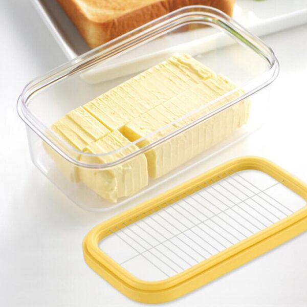 Plastična posuda za maslac sa rezačem za odlaganje posuđa za poklopac sa poklopcem Odličan za kuhinjski dekor