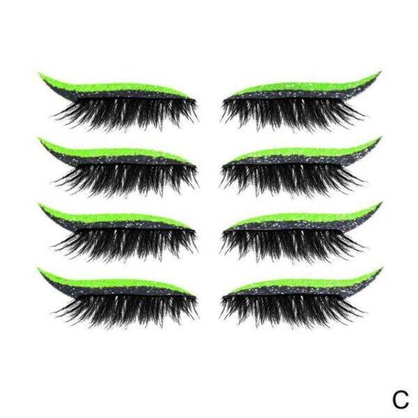 Reusable Eyeliner Ma Eyelash Sticker Faʻaausia Eyes Sticker Makeup Eyeliner Eyeshadow Face Sticker Eyes Makeup BlingBling 36.jpg 640x640 36