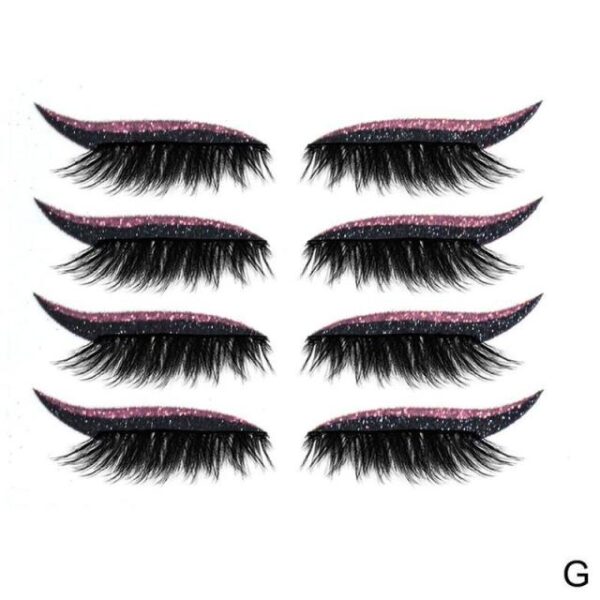 Reusable Eyeliner Ma Eyelash Sticker Faʻaausia Eyes Sticker Makeup Eyeliner Eyeshadow Face Sticker Eyes Makeup BlingBling 40.jpg 640x640 40