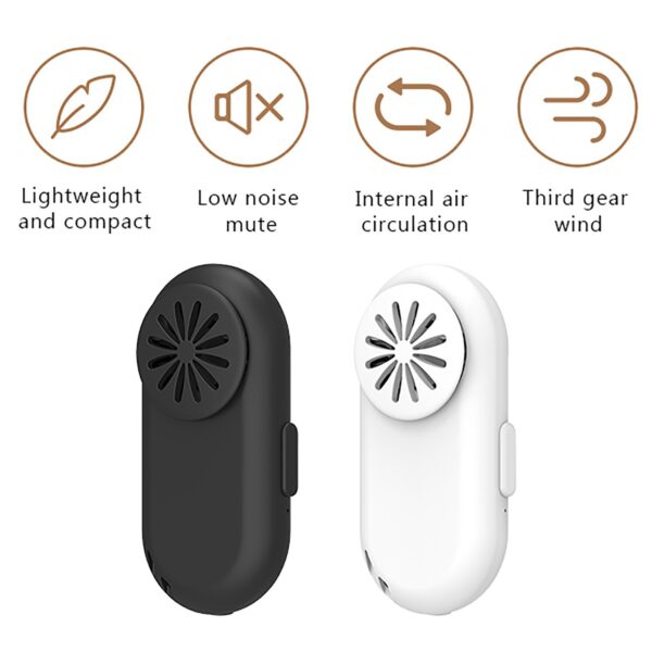 Olufẹ Portable Reusable Fun Agekuru Ipara iboju Iwari Lori Ajọ Ajọ USB Imukuro Imukuro Mini Fan Ti ara ẹni 2