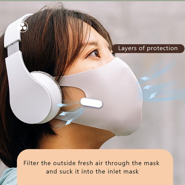 Višenamjenski prijenosni ventilator za masku za lice na filtar za zrak USB punjivi ispušni mini ventilator Osobno 3