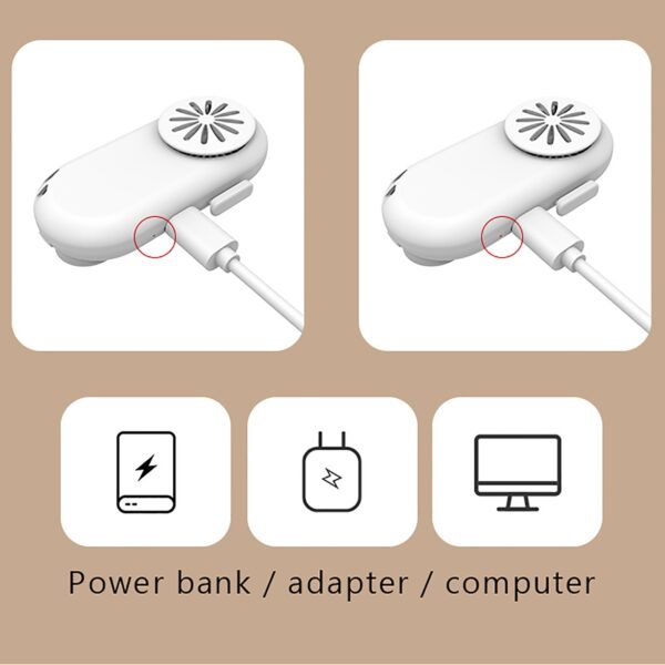 Višenamjenski prijenosni ventilator za masku za lice na filtar za zrak USB punjivi ispušni mini ventilator Osobno 4