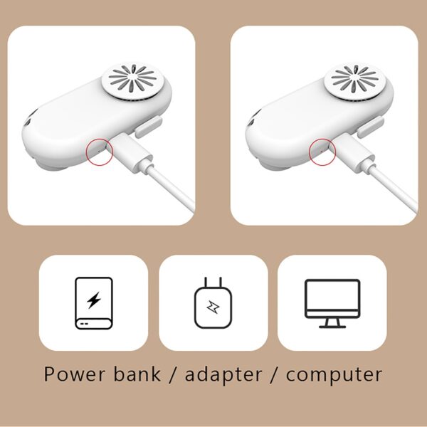Reusable Portable Fan For Face Mask Clip On Air Filter USB Rechargeable Exhaust Mini Fan Personal 4