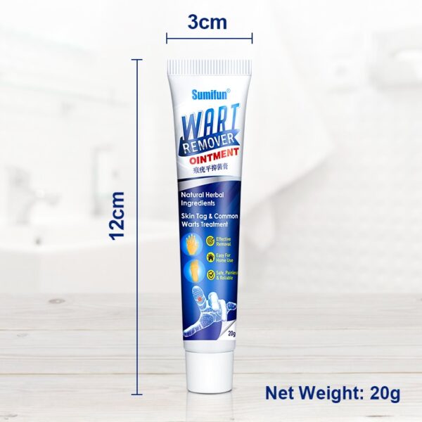 Sumifun Warts Remover Antibacterial Ointment Wart Treatment ڪريم Skin Tag Remover Herbal Extract Corn Plaster Warts 1