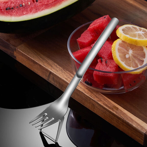 Watermelon Slicer Cut Melon Tool 304 Stainless Steel Meat Cutter Fruit Slicer Melon Fruit Cutting Fork 3