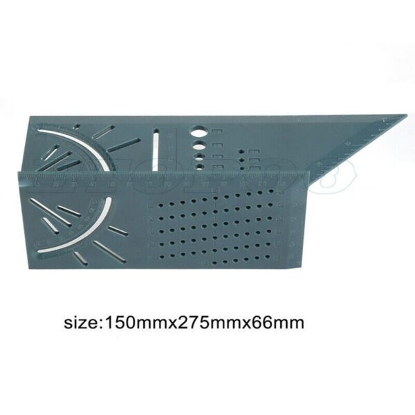 Wood Working 3D Miter Angle Measuring Ruler Multi function Square 45 Degree 90 Degree Over Line 2