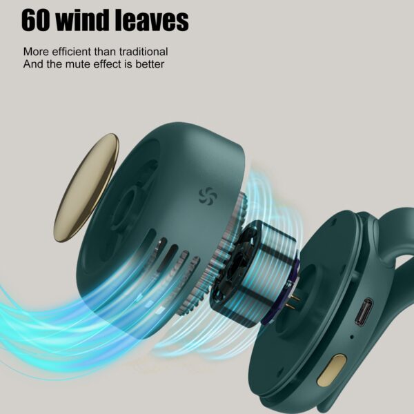lijeni prijenosni mali ventilator 2 1W ljeti održava svježinu Fitness radi vrtložni ventilator mini Silent USB 5