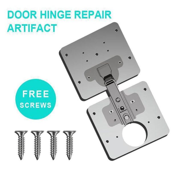 1 2 3 4PCS Hinge Plate Repair Plate for Cabinet Furniture Drawer Window igwe anaghị agba nchara efere ndozi 1