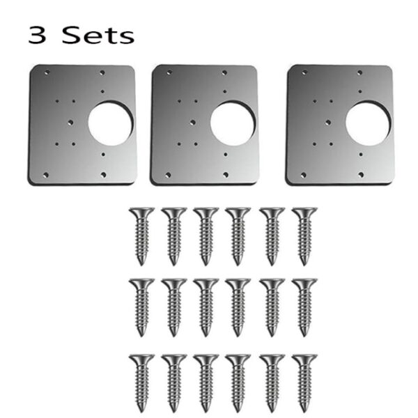 1 2 3 4PCS Hinge Plate Repair Plate for Cabinet Furniture Window igwe anaghị agba nchara Plate Mmezi 2.jpg 640x640 2