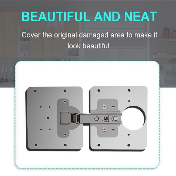 1 2 3 4PCS Hinge Plate Repair Plate for Cabinet Furniture Drawer Window igwe anaghị agba nchara efere ndozi 5