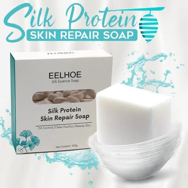 100 g proteina svile sapun za čišćenje kože sapun za čišćenje lica Uklanjanje grinja miteseri Ručno rađeno sapuno za kontrolu kupke