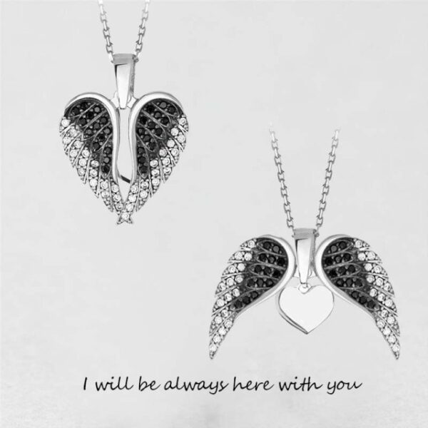 2021 New Angel Wings Necklace For Women Zircon Angle Wings Pendant Heart Necklaces For Lover Fashion 2.jpg 640x640 2