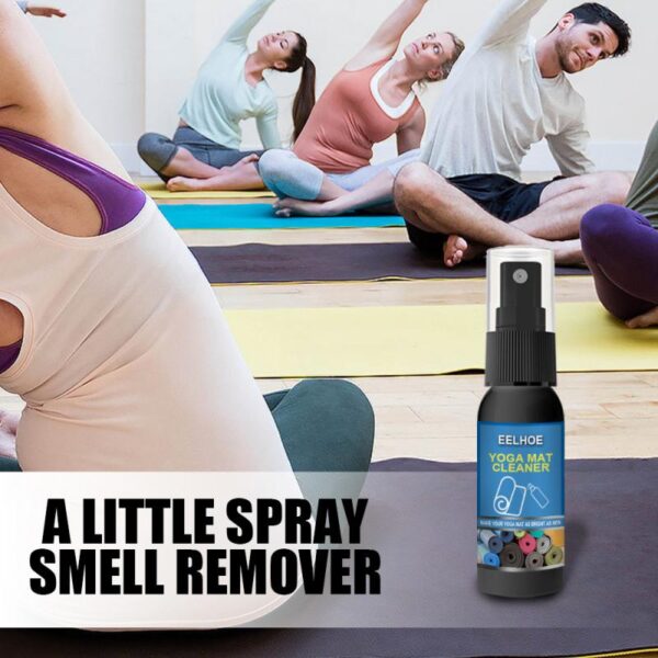 30ML Yoga Mat Cleaner လျှော်ဖွပ်ခြင်းမရှိသော သန့်စင်သော အနံ့ဆိုးနှင့် အစွန်းအထင်းများ Fitness Mat မရှိမဖြစ် သန့်စင်ဆေးမှုတ်မှုတ်ဆေး 3