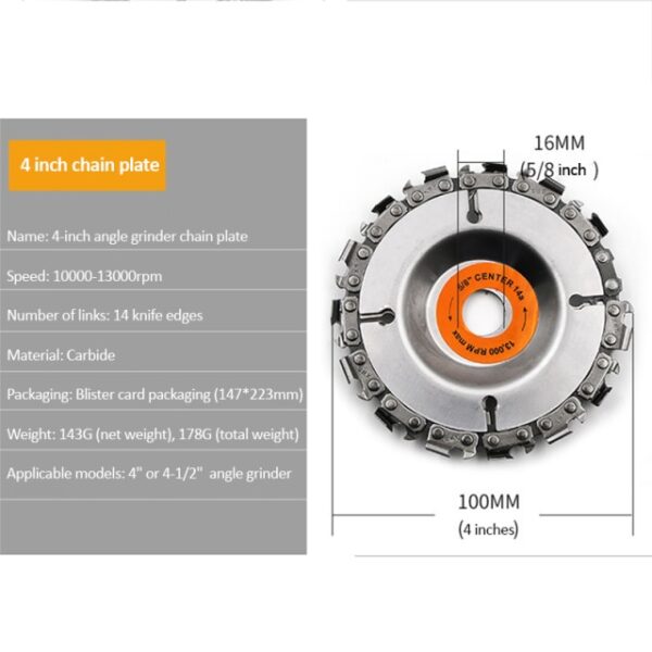 4 4 5 5 Inč Disk za rezbarenje drva Lančane brusilice Lančane pile Disk Lančane ploče 1.jpg 640x640 1