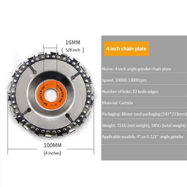 4 4 5 5 Inč Disk za rezbarenje drva Lančane brusilice Lančane pile Disk Lančane ploče 2.jpg 640x640 2