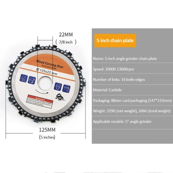 4 4 5 5 Inch Wood Carving Disc Woodworking Chain Grinder Chain Saws Disc Chain Plate 6.jpg 640x640 6