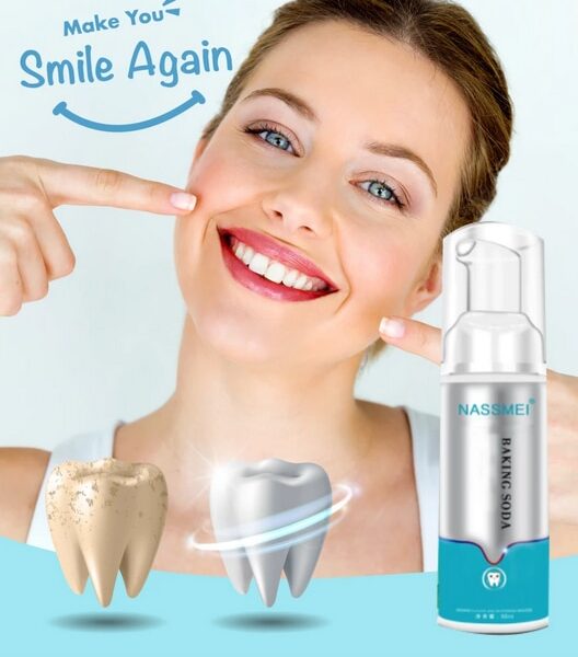 Baking Soda Teeth Whitening Fluoride free Mousse Foam Toothpaste Deep Clean Hygiene Stain Removal Fight Bleeding 1