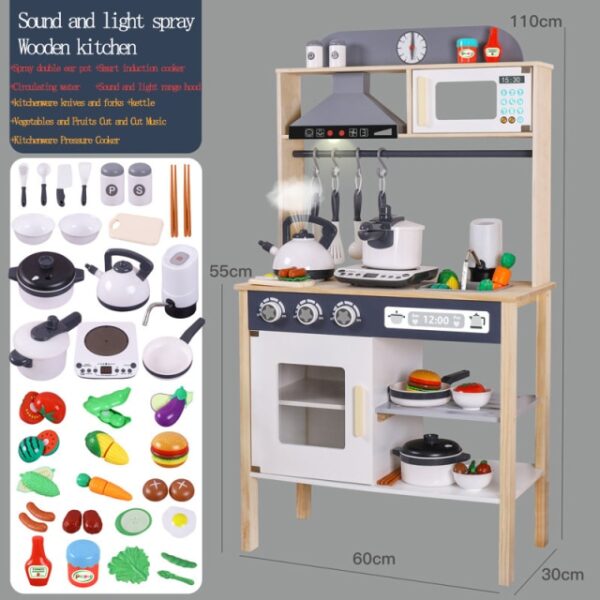 Boys And Girls Wooden Play House Kitchen Simulation Water Kitchen Utensils For Cooking Kindergarten Experience Hall 2.jpg 640x640 2